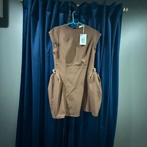 Hello Molly Chic Brown Mini Dress